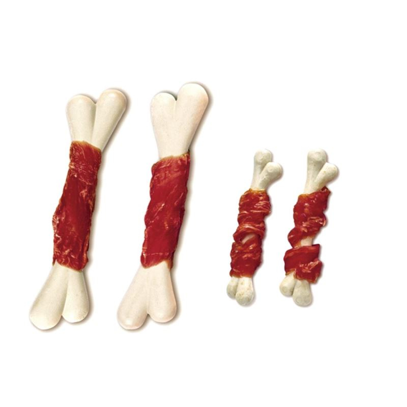 RECOMPENSE PENTRU CAINI BIODOG OS DIN CALCIU CU PIEPT DE RATA 500GR [2]