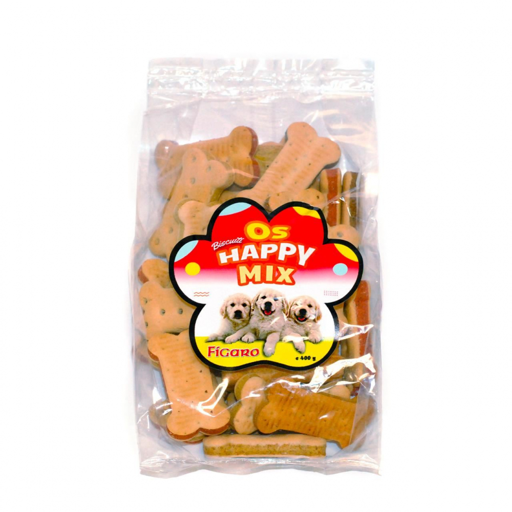 RECOMPENSE PENTRU CAINI BISCUITI PENTRU CAINI OS HAPPY MIX 400G (25/bax)/1308333 [1]
