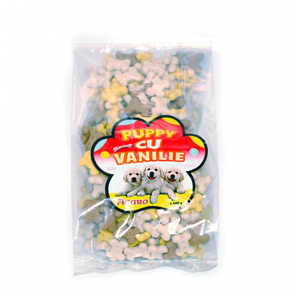RECOMPENSE PENTRU CAINI BISCUITI PENTRU CATELUSI PUPPY CU VANILIE 400G (25/bax)/1716573.4 [1]