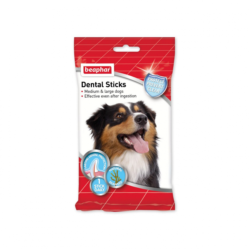 RECOMPENSE PENTRU CAINI DENTAL STICKS M/L BEAPHAR 182G [1]