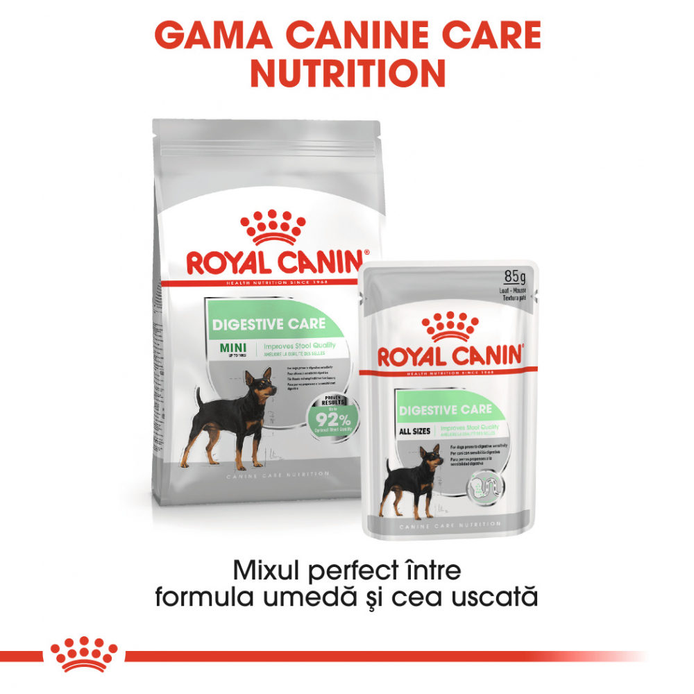 Mostră 100g hrană uscată pentru câini Digestive Mini Royal Canin [6]