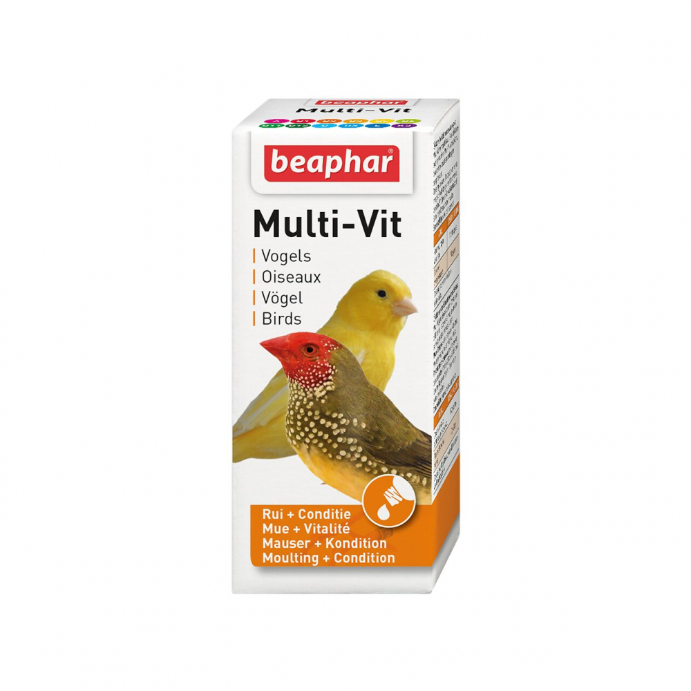 SUPLIMENT PENTRU PASARI EXOTICE MULTI-VIT LIQUID BEAPHAR 20ML [1]