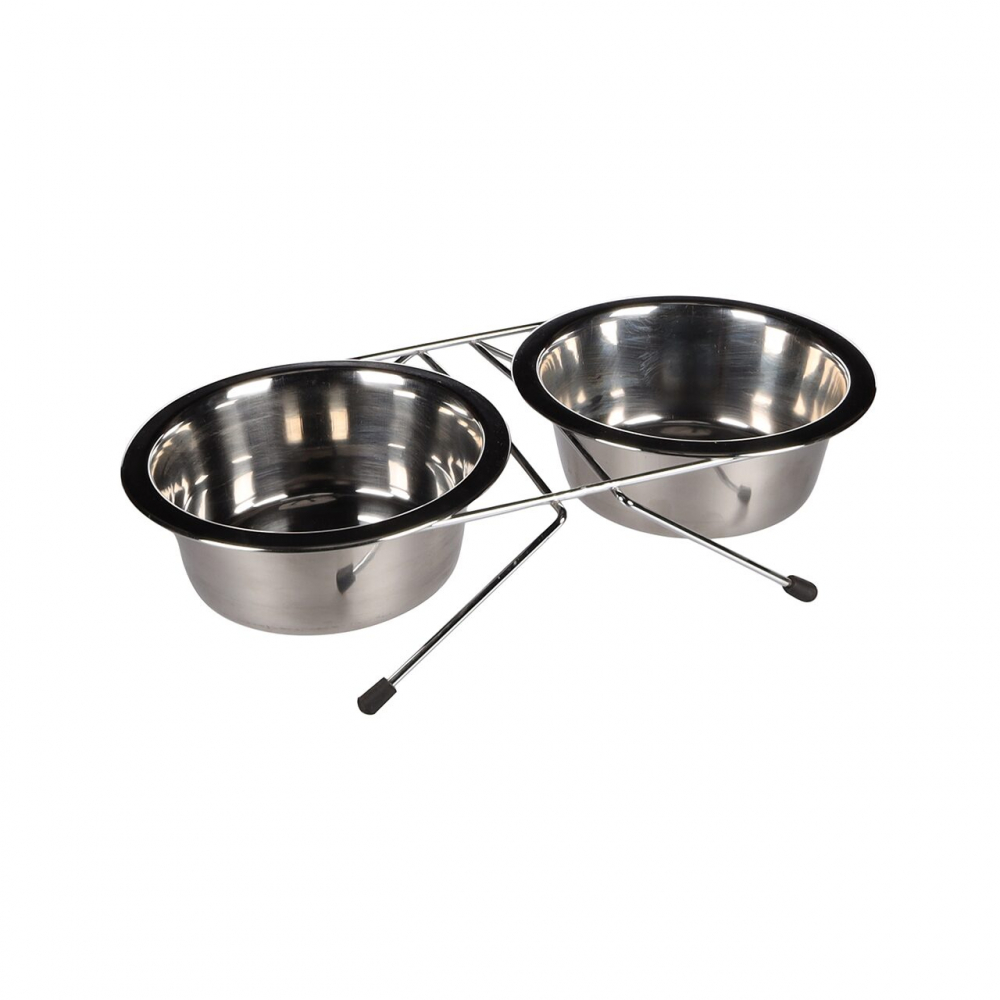 SUPORT+CASTRON DIN INOX PENTRU CAINI FLAMINGO DINNER 11CM [1]