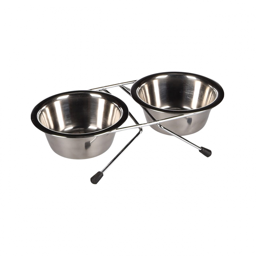 SUPORT+CASTRON DIN INOX PENTRU CAINI FLAMINGO DINNER 13CM [1]