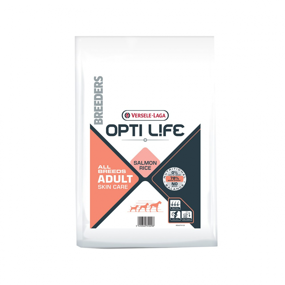 VERSELE LAGA OPTI LIFE ADULT ACTIV CARE SKIN HRANA USCATA CAINI DE TOATE RASELE 20KG [1]