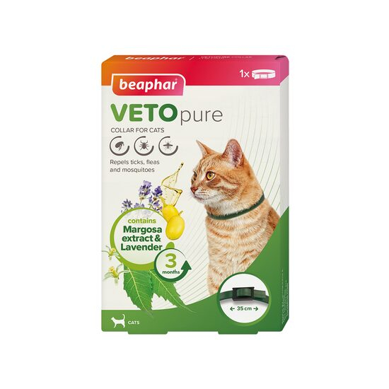 ZGARDA ANTIPARAZITARA (verde) PENTRU PISICI VETOPURE BEAPHAR 35CM [1]