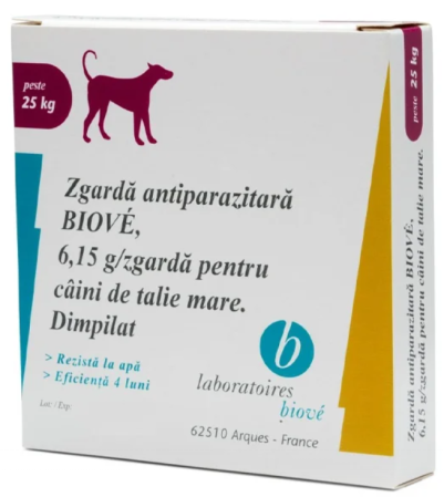 Farmacie veterinară - Zgardă Antiparazitară Biove Câini Talie Mare (peste 25 kg) 65 cm