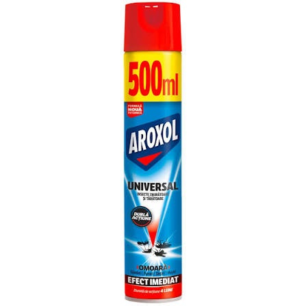 Insecticide pentru casă și fermă - Spray insecticid universal Aroxol împotriva gândacilor, furnicilor, muștelor, țânțarilor, moliilor și păianjenilor