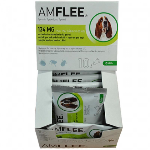 Farmacie veterinara - AMFLEE DOG 134 MG -M-(10-20 KG)