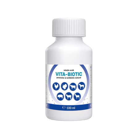 Suplimente și vitamine păsări - Antibiotic natural păsări Vita Biotic 100 ml