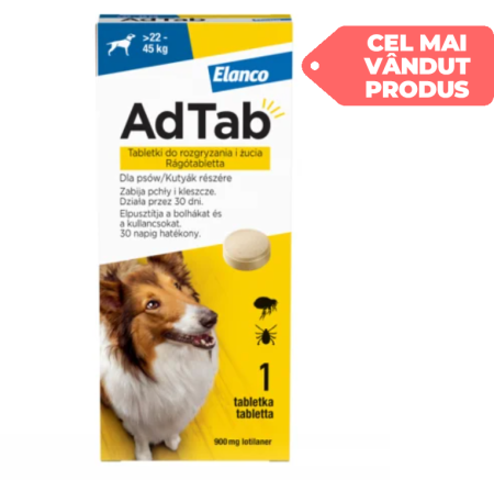 Antiparazitare externe câini - Antiparazitar extern AdTab pentru câini 22-45 KG