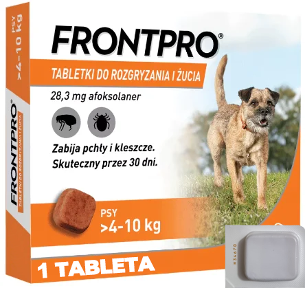 Antiparazitare externe câini - Antiparazitar extern Frontpro 4-10 KG, 1 tabletă