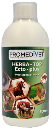 Antiparazitare păsări - Antiparazitar extern pentru păsări Herba-Top Ecto-Plus 500 ml