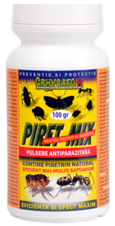 Antiparazitar extern Piret Mix pulbere 100 gr