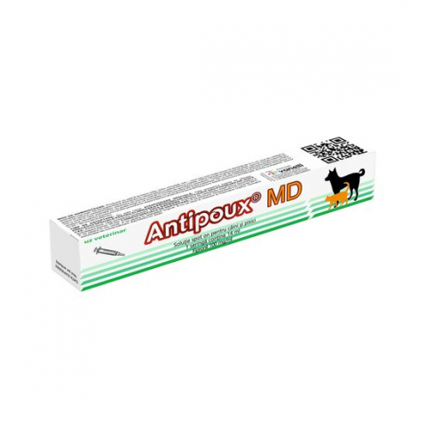 Antiparazitare externe pisici - ANTIPARAZITAR EXTERN (PURICI, CAPUSE) CAINI, PISICI, ANTIPOUX MD 14ML