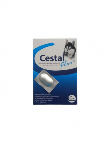 Antiparazitare interne caini - Antiparazitar intern Caini Cestal plus 1tb
