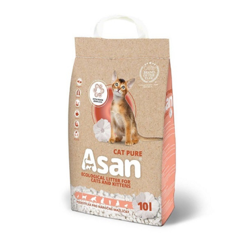Promotii pisici - Asternut igienic biodegradabil pentru pisici Asan, 10L