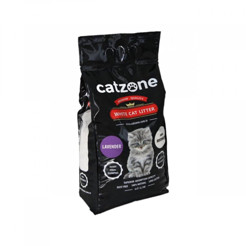 Asternut igienic - Asternut igienic pentru pisici Catzone Clumping Nisip Super Premium Anti-bacterian 6l/5kg, cu lavanda