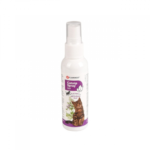 Educare pisici - ATRACTANT SPRAY PENTRU PISICI CU IARBA-MATEI FLAMINGO 60ML
