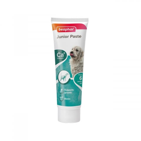 Suplimente si vitamine caini - BEAPHAR JUNIOR PASTE SUPLIMENT PENTRU CATELUSI 100G