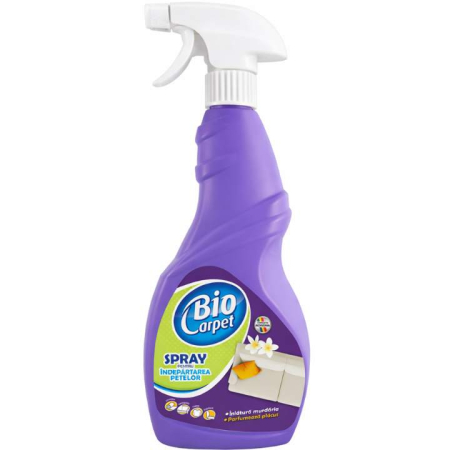 Dezinfectant fermă și adăposturi animale - Soluție spray pentru îndepărtarea petelor Biocarpet pentru covoare, mochete și tapițerii, 750 ml