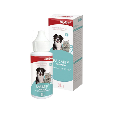 Import - BIOLINE SOLUTIE ANTIPARAZITARA URECHI PENTRU CAINI SI PISICI 30ML