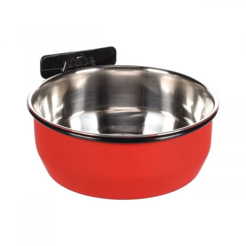 Accesorii custi rozatoare - BOL DIN INOX PENTRU ROZATOARE FLAMINGO AVARO RED L CU SURUB DE PRINDERE 15CMx880ML