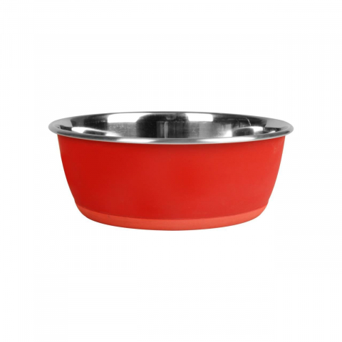 Caini - CASTRON PENTRU CAINI SI PISICI TOBIAS INSCRIPTIONABIL CU CRETA FLAMINGO RED S 13CMx300ML
