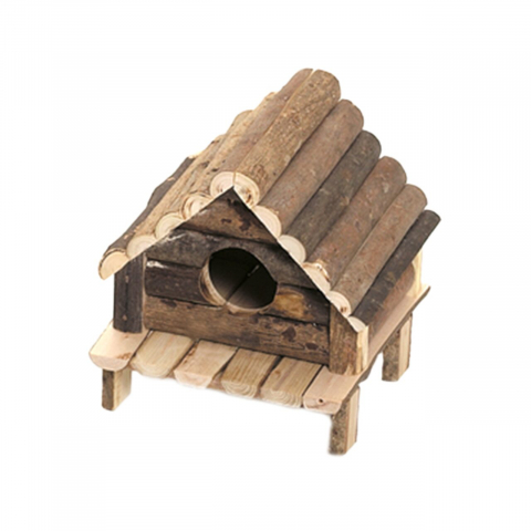 Jucarii rozatoare - CASUTA DIN LEMN PENTRU ROZATOARE FLAMINGO HUDSON 14x12x13CM