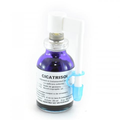 Dermatologice pisici - CICATRISOL 20 ML FLACON CU PULVERIZATOR