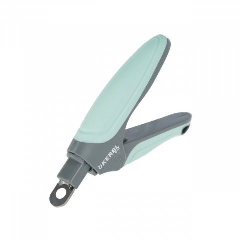 Clesti unghii - CLESTE GHILOTINA UNGHII PENTRU CAINI KERBL 14.5CM TURQUOISE/GREY