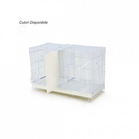 Colivii pasari - COLIVIE PASARI DUBLA, CU SEPARATOR DETASABIL 59x27x39(h)cm