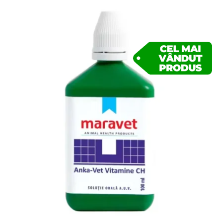 Suplimente și vitamine păsări - Complex vitamine și minerale pentru păsări Anka-vet vitamine CH 100 ml