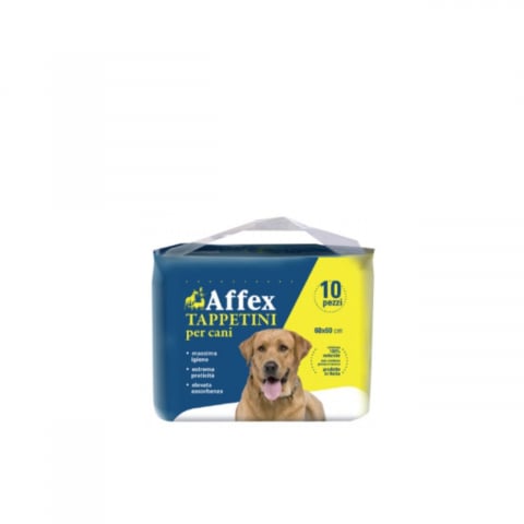 Covorase caini - COVOR ABSORBANT PENTRU CAINI AFFEX 60*60CM (10 BUC/PCH)