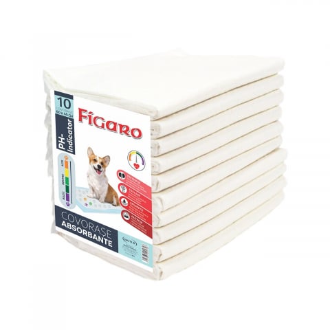 Covorase caini - COVOR ABSORBANT PENTRU CAINI FIGARO PH INDICATOR 60x45CM (10BUC/PCH)