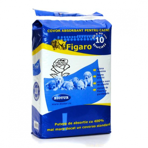 Covorase caini - COVORAS ABSORBANT PENTRU CAINI FIGARO 60X90CM (10BUC/PCH)