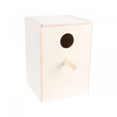 Pasari - CUIB PENTRU NIMFE DIN LEMN VERTICAL FLAMINGO