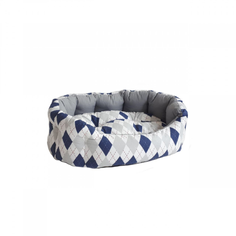 Culcusuri si saltele pisici - CULCUS TEXTIL PENTRU CAINI SI PISICI ORIONE M CU ROMBURI 65x50x22/60008003