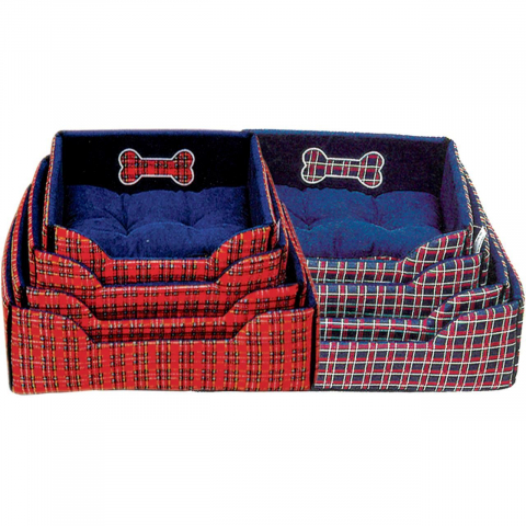 Culcusuri si saltele pisici - CULCUS TEXTIL PENTRU CAINI SI PISICI SET 4BUC 8733-2A/D
