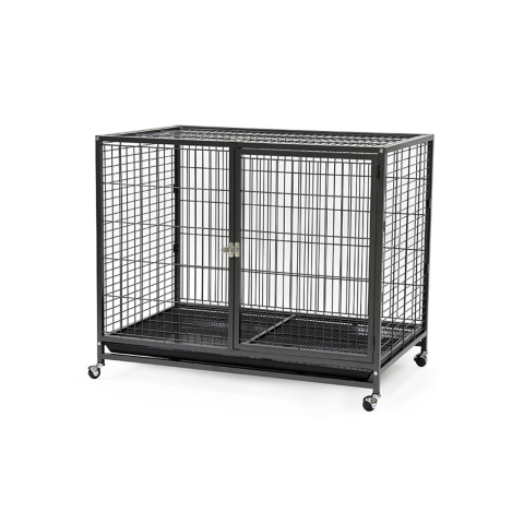 Custi transport caini - CUSCA METALICA PENTRU CAINI CU ROTI 95x57x 86(h)cm