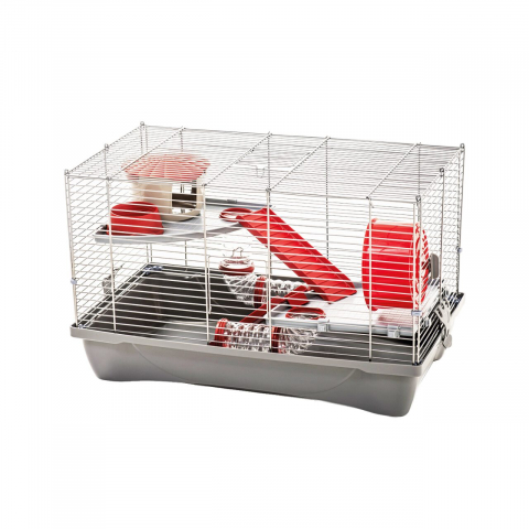Custi si cutii de transport rozatoare - CUSCA PENTRU HAMSTERI MPS FLAT VIP CHROME/GREY/58x32x38(h)cm