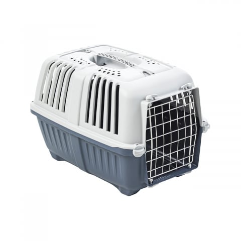 Custi transport caini - CUSCA TRANSPORT PENTRU CAINI SI PISICI MPS PRATIKO 2 METAL DARK BLUE 55x36x36(h)cm