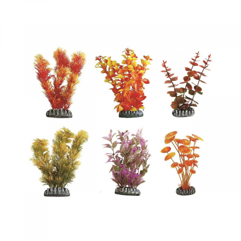 Acvaristica - DECOR PENTRU ACVARIU PLANTA CUBA S MULTICOLOR FLAMINGO 9.2x3.8x9.5CM