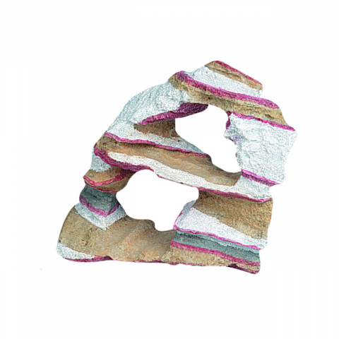 Acvaristica - DECOR PENTRU ACVARIU ROCA CURCUBEU FLAMINGO 14X6X12.5CM