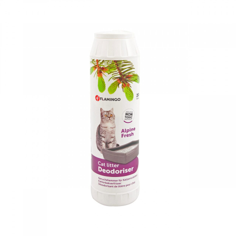 Asternut igienic - DEODORANT LITIERA PENTRU PISICI ALPINE FRESH FLAMINGO 750G