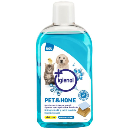 Dezinfectant fermă și adăposturi animale - Dezinfectant universal Pet & Home Igienol pentru câini și pisici, 1 L, pentru igienizarea suprafețelor