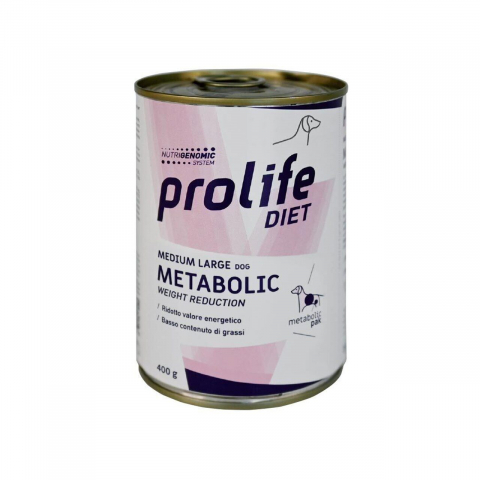Hrana umeda - DIETA VETERINARA UMEDA PROLIFE METABOLIC PENTRU CAINI DE TALIE MEDIE/MARE CV 400G