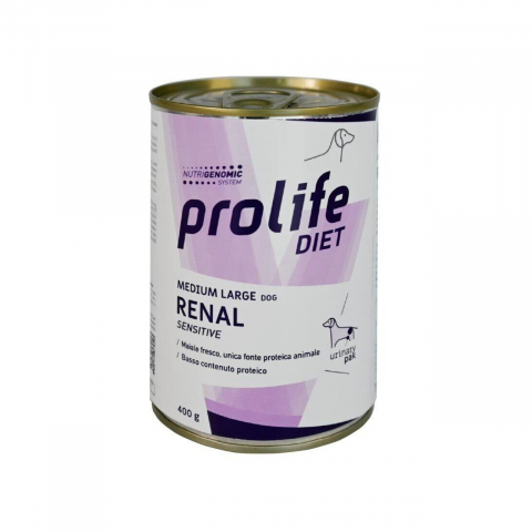 DIETA VETERINARA UMEDA PROLIFE RENAL SENSITIVE PENTRU CAINI DE TALIE MEDIE/MARE CV 400G
