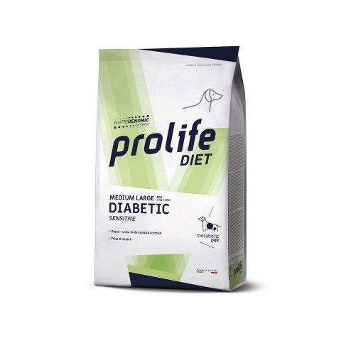 Hrana uscata - DIETA VETERINARA USCATA PROLIFE DIABETIC SENSIBIL PENTRU CAINI DE TALIE MEDIE/MARE 8 KG