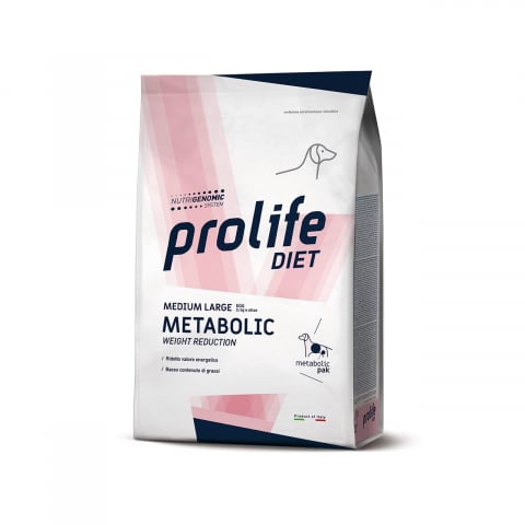 Hrana uscata - DIETA VETERINARA USCATA PROLIFE METABOLIC WEIGHT CONTROL PENTRU CAINI DE TALIE MEDIE/MARE 8 KG